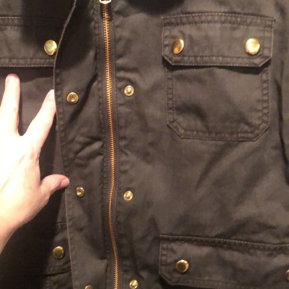 J. crew dark army green utility/field jacket. Size S - Picture 5 of 8